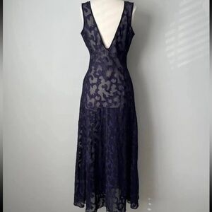 Victoria’s Secret Rare Vintage 80s-90s Maxi Slip Dress Nightgown Deep Purple